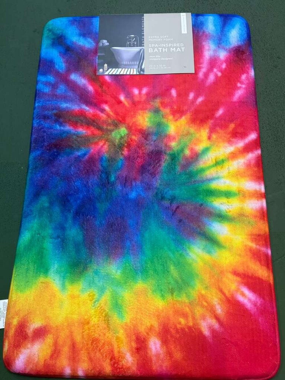 Tie-Dye Memory Foam Bath Mat